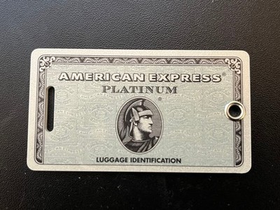 American Express Platinum Luggage Tags #037619 | eBay