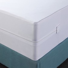 Zippered Mattress Protector Deep Pocket Waterproof Breathable Fitted Bed Cover