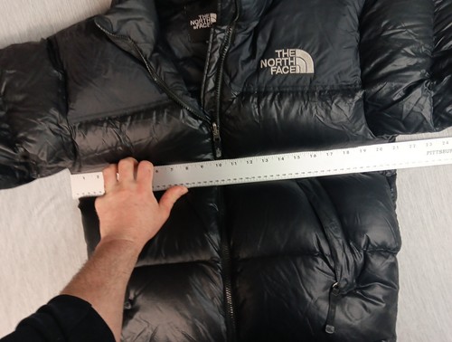 VTG The North Face Mens XS Nuptse 700 Series Black Down Puffer Jacket TNF Y2k - Picture 12 of 24