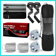 11-Piece Barbell Pad Set   Squat Pad Cushion for Hip Thrusts, Weightlifting S...