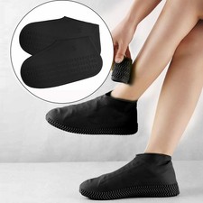 1 Pair Reusable Silicone Waterproof Shoe Covers Non-Slip Rubber Rain Overshoes