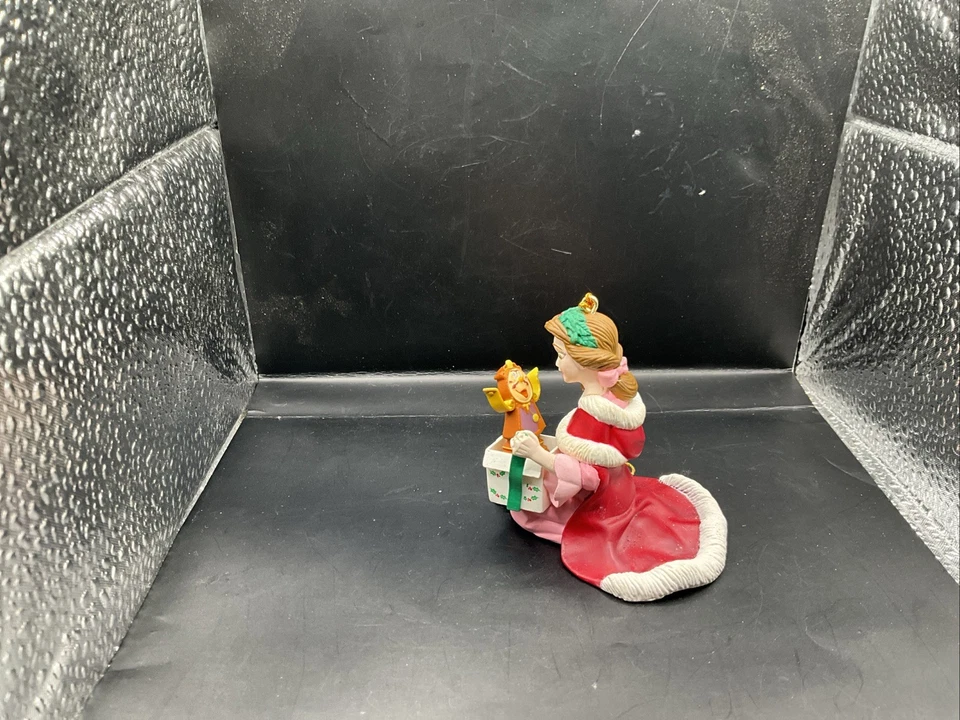 迪士尼 Grolier 圣诞装饰品 Belle & Cogsworth 美女与野兽 复古 — 第 2/3 张图片