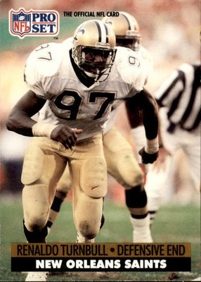 1991 NFL Pro Set Renaldo Turnbull #242 (6024)