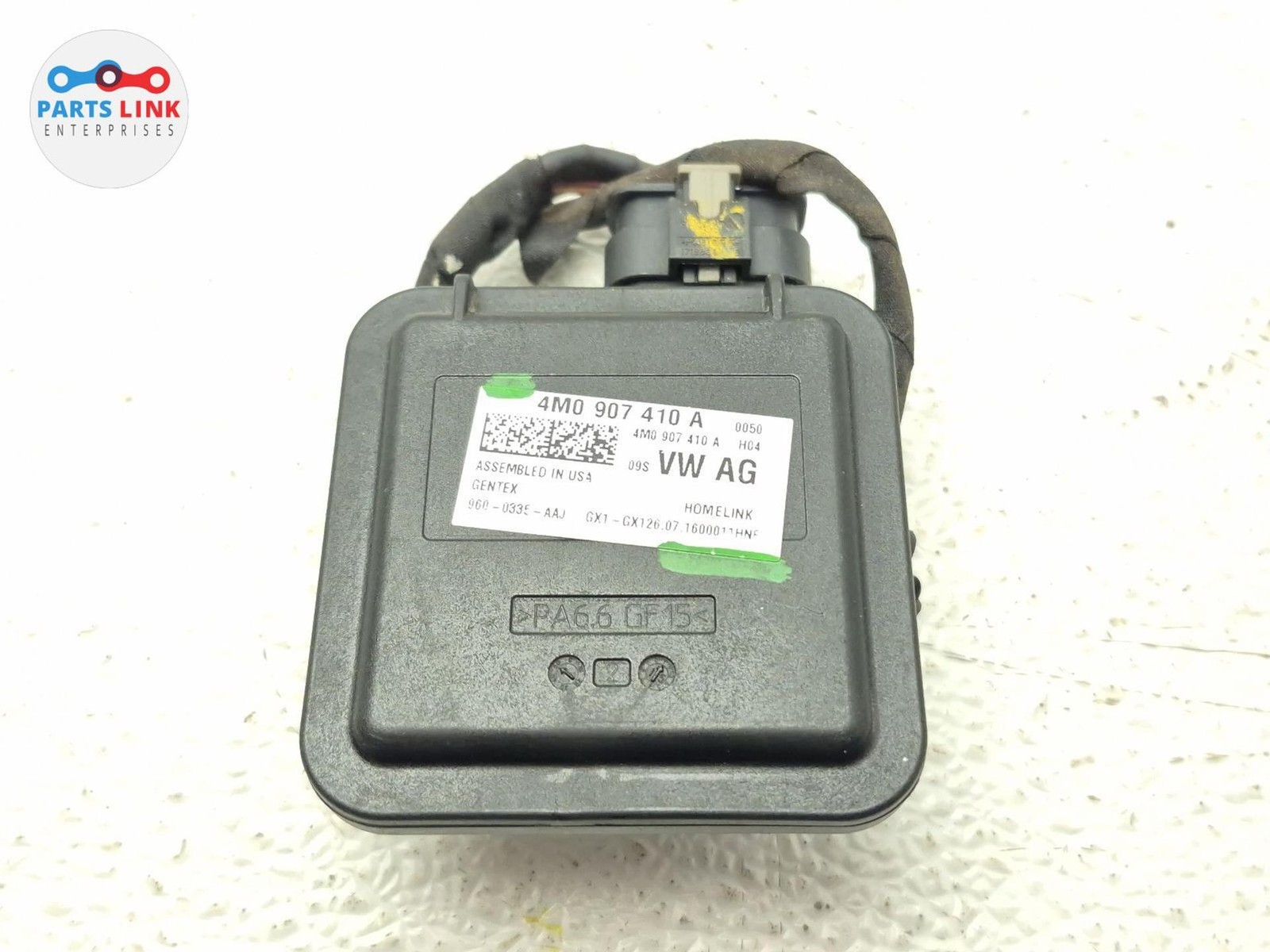 2016-20 BENTLEY BENTAYGA HOMELINK GARAGE OPENER CONTROL MODULE 4M0907410A 636