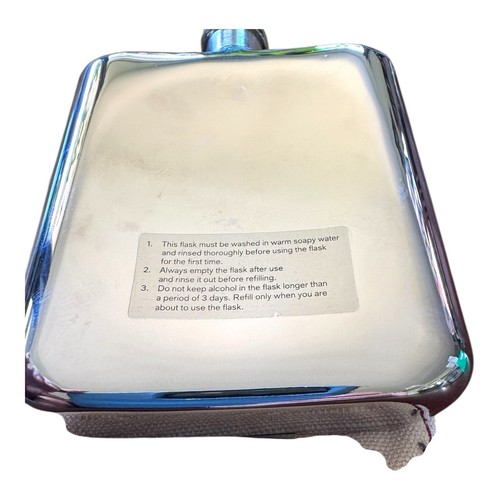 Jameson Irish Whiskey Signature Hip Flask Never Used 6 Oz With Canvas Pouch - Bild 5 von 5