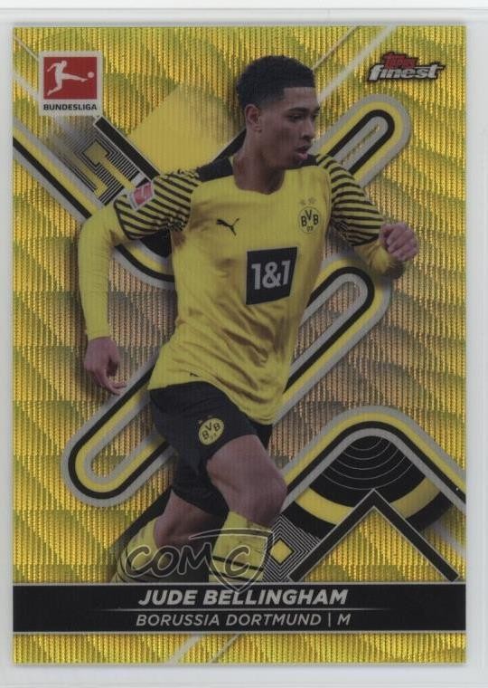 2021 Topps Finest Bundesliga Yellow Wave Refractor /350 Jude Bellingham #43 1p0t