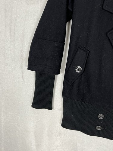 Ted Baker Women's Peacoat Size 1 Black Color Jacket Lined Wool Military - Picture 7 of 19
