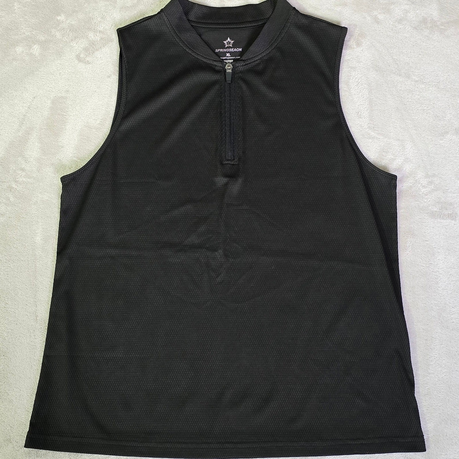 Polo Quarter Zip Top Black Women's Xl Performance Shirt