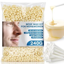 Nose Wax Kit Hair Removal Set - Ear  Nose Hair Wax Kit for Men and Women,240G