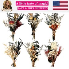 6 Pcs Mini Dried Flower Bouquets Boho Wedding Dried Flowers for Bridesmaid Pr...
