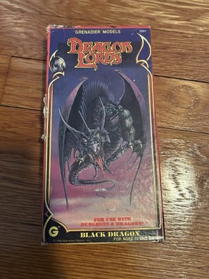 Grenadier Dragon Lords Black Dragon BOX ONLY EMPTY