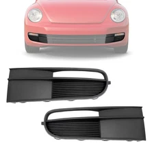 Pair Textured Black Fog Light Cover Bezel For Volkswagen Beetle 2012-2019 2016