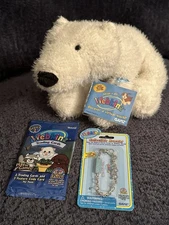 Webkinz Polar Bear Bundle, Trading Card Pack & Bracelet, New with sealed tags