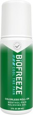 Biofreeze Roll On Pain Relief for Knee, Neck, 3 Fl Oz Pack of 1 , Colorless