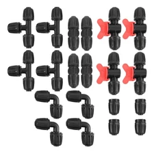 20PCS Irrigation Fittings Kit for 1/2 Inch Drip Hoses Watering Equipment