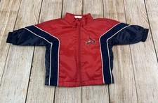 MLB St Louis Cardinals Baby Jacket Logo Spell Out Full Zip Size 12 Months