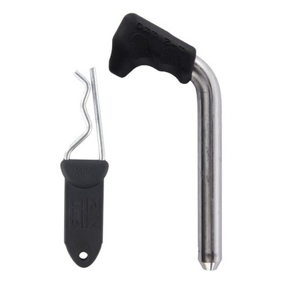 Pin Wiz Heavy-Duty Trailer Hitch Combo - Hitch Pins & Clips with Rubber Grip