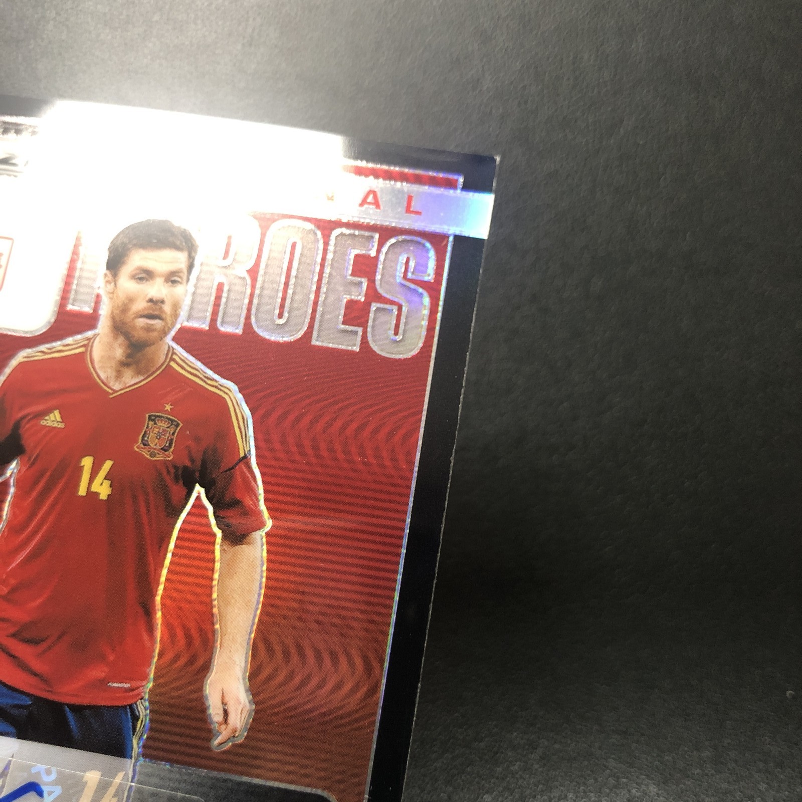 2026 Panini Prizm FIFA World Cup National Heroes Auto Xabi Alonso Black 1/1 view 3