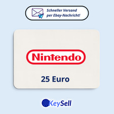 Nintendo 25&euro; Euro Digitaler Guthaben Code eShop Geschenk Gutscheincode E-Mail