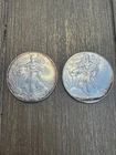 Lot of 2  American Silver Eagles Random Dates BU Uncirculated silver usmint coin