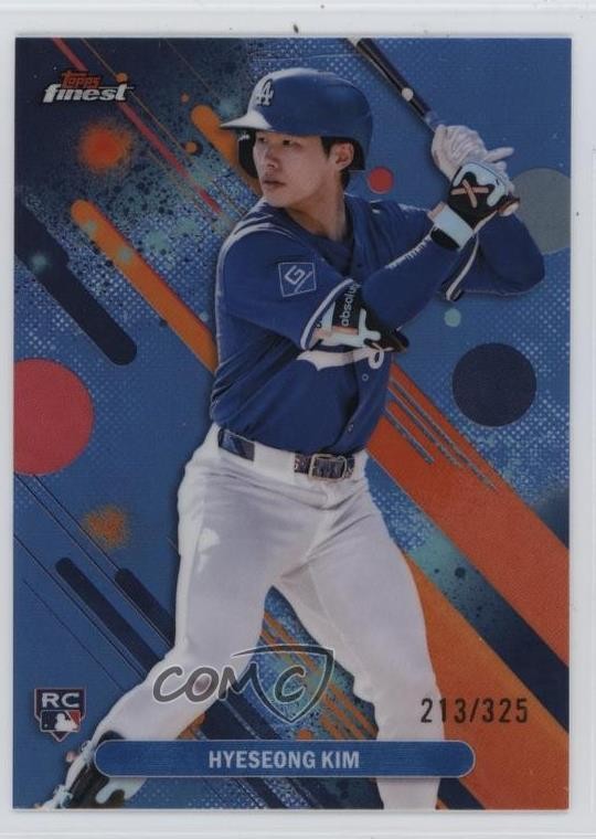 2025 Topps Finest Common Sky Blue Refractor 213/325 Hyeseong Kim #27 2l4