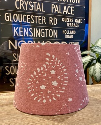 SUSIE WATSON LULLABY STONEWASHED ROSE ROSA LAMPENSCHIRM DECKENSCHIRM TROMMEL KONISCH