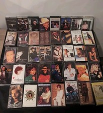 Lot Of 39 Country Music Cassette Tapes Travis Tritt, Reba, Ect