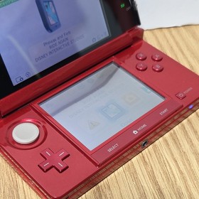 Nintendo 3DS Console Flame Red  CTR-001 Tested Authentic + Charger + Game 🎮
