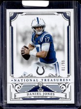 2025 Panini National Treasures #44 Daniel Jones #/99