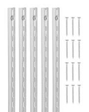VEVOR Shelf Track 39-inch 10 Pack Adjustable Steel Wall Mounted Shelf Pilaster
