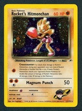 Rocket's Hitmonchan 11/132 Gym Heroes Unlimited Holo rara 2000 carta Pokemon LP+