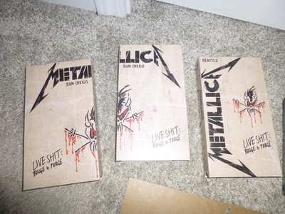 Complete Metallica Live Shit Binge & Purge Box Set 3 VHS 3 CD Book
