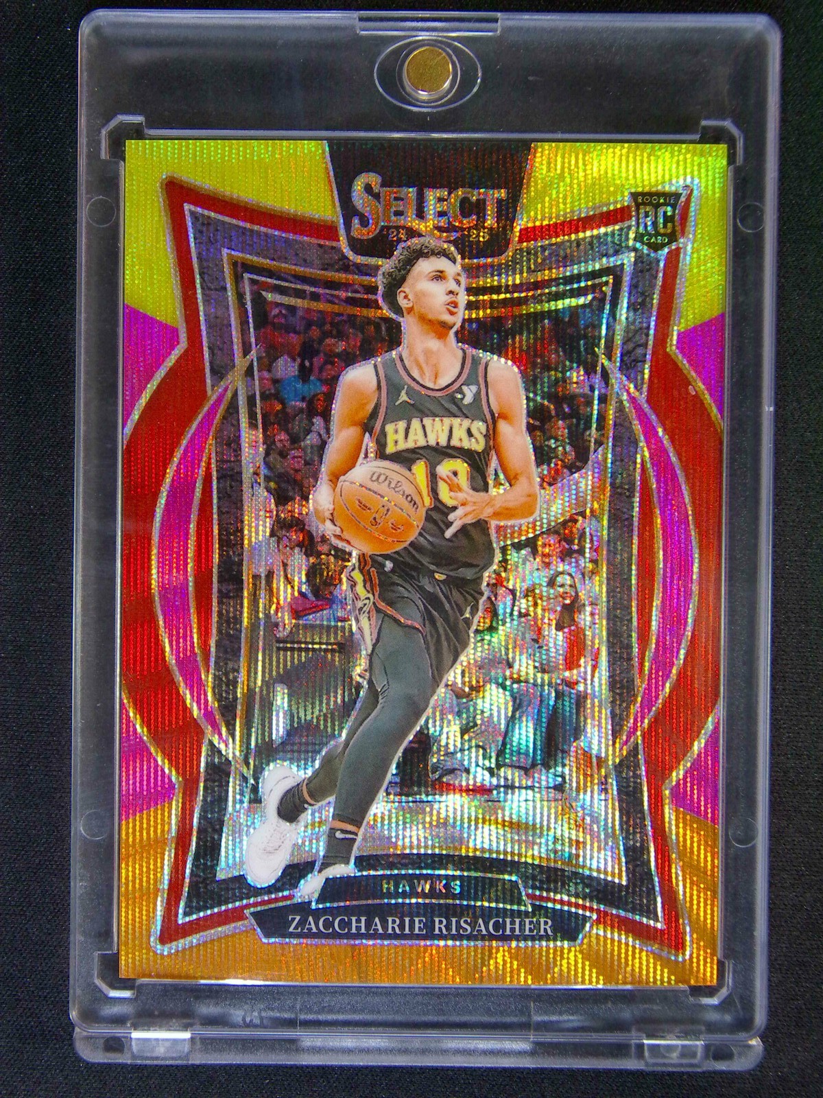 10/20 JSY# 1/1 ! 2024-25 Select Zaccharie Risacher #86 RC Concourse Multi Wave