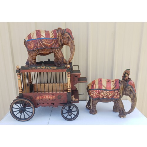 Vintage Barnum & Bailey Circus Wagon Elephants Monkey Hubley Schoenhut 1920s 30s