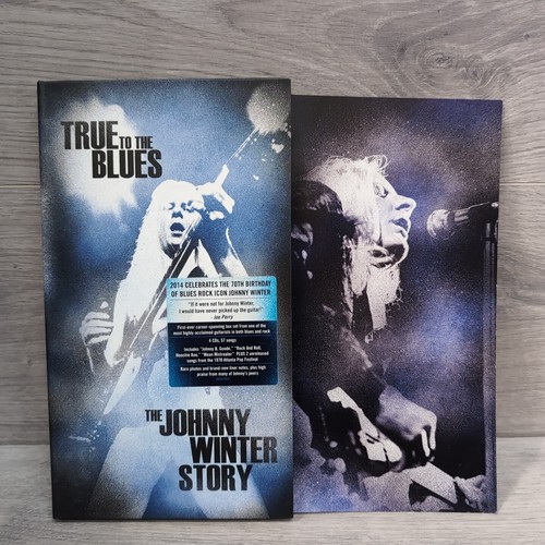 Johnny Winter - True to the Blues: The Johnny Winter Story - 4CD Boxset - VG Con - Picture 1 of 6