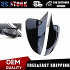 For Honda Accord 2018-2021 Ox Horn Glossy Black Rear View Trim Mirror Caps Cover