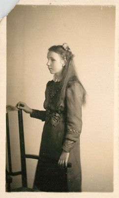 UNBEKANNTE DAME - STUDIOFOTO - MACALPINES EDINBURGH & PORTOBELLO - POSTKARTE