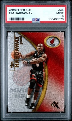 2000 Fleer E-X #44 Tim Hardaway PSA 9