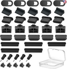 40PCS USB Port Cover, Silicone Anti Dust Cover Dust Plugs Caps for Computer