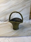 9 inch Green  Ceramic Haeger Basket — photo 1