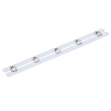 1 Set Corset Busk 10 Inch White Steel Boning Support with Silver Buttons