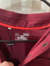 NWT Under Armour Deep Red Short Sleeve Performance Polo Shirt Size M