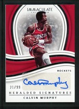 2022-23 CALVIN MURPHY 21/99AUTO PANINI IMMACULATE COLLECTION HERALDED SIGNATURES