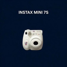 Fujifilm Instax Mini 7S Film Camera with Strap, Works Well