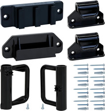 Retractable Baby Gate Replacement Parts Full Wall Mount Hardware Set Black New