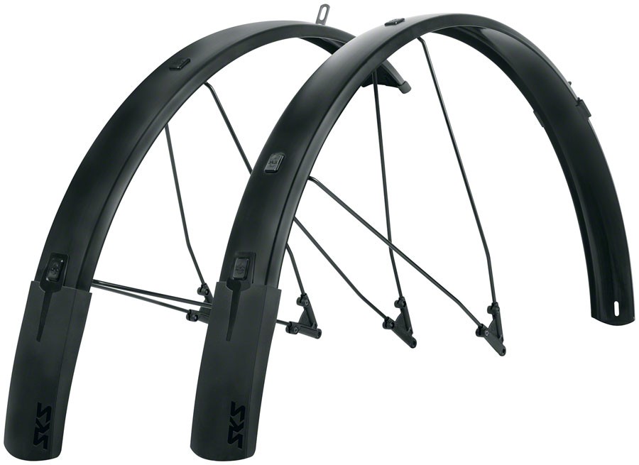SKS B65 Bluemels Style Full Coverage Aluminum Fender Set for 27.5/29/700C Bikes
