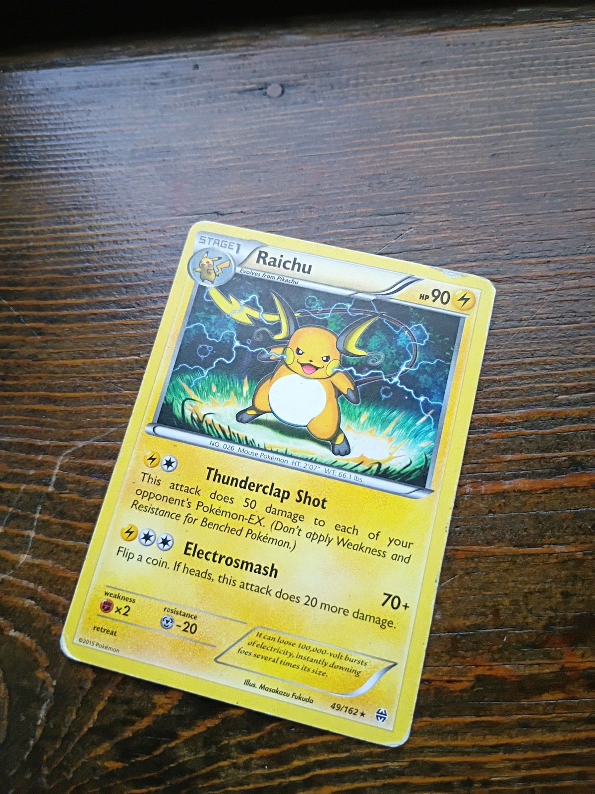 Raichu Rare | 49/162 DMG | BREAKthrough Pokemon