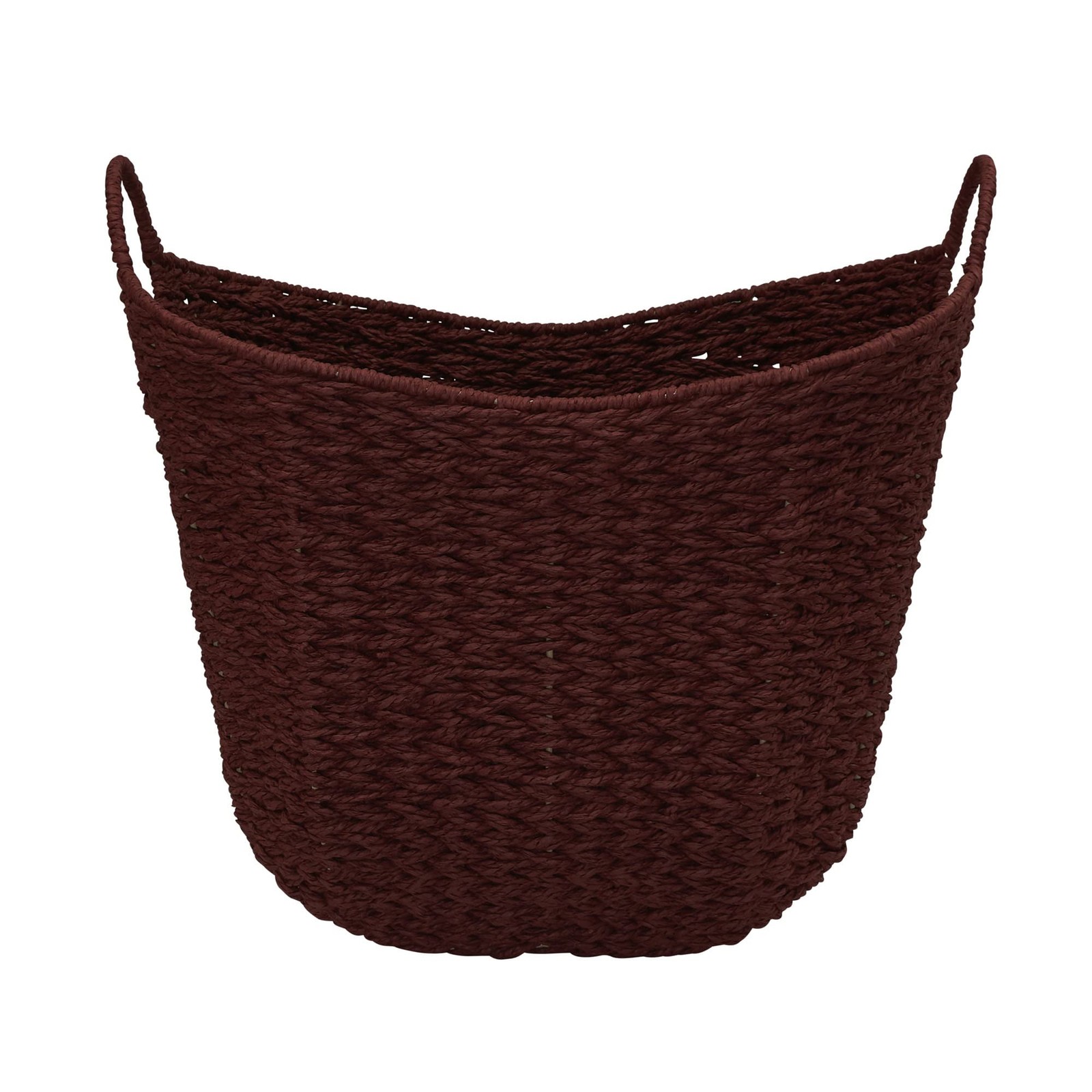Paper Rope Basket with Handles, Natural Woven Woven Storage Basket, Great for...