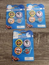 Hot Wheels Erasers Inkology Three 4pks New In Packaging
