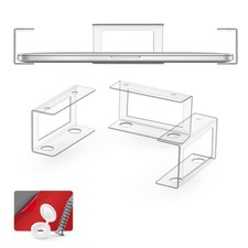 Transparent Under Desk Laptop Holder Mount with Adhesive  Screw in, Devices ...